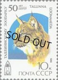 ロシア　旧ソ連切手 1989年　タリン動物園、50周年　オオヤマネコ　1種