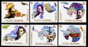 画像1: ルーマニア切手　1986年　極地探検家　6種