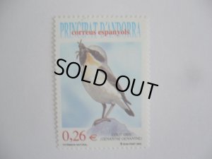 画像2: アンドラ切手　2003年　ハシグロヒタキ　鳥　1種