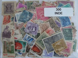 画像1: インド切手 セット300