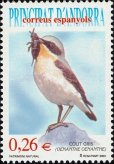画像1: アンドラ切手　2003年　ハシグロヒタキ　鳥　1種 (1)