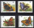 画像2: ベルギー切手　1993年　蝶　ヨーロッパアカタテハ　イリスコムラサキ　4種 (2)