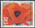 アメリカ切手 　1996年　花　絵画　ジョージア・オキーフ　1種