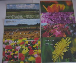 画像3: ラトビア切手 2005-11年　切手付き　ポストカード　ハガキ　鳥　フクロウ　花　7枚