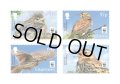 ガーンジー島切手 　2017年　鳥　WWF　絶滅危惧種　4種