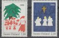 フィンランド切手　1993年　 クリスマス　2種