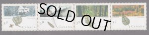 画像1: カナダ切手　1990年　森林  カナダの森　五大湖　セントローレンスの森　4種