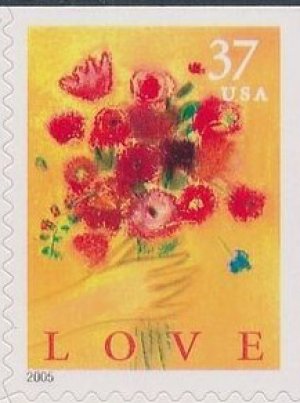 画像1: アメリカ切手 　2005年　花　花束　1種