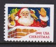 画像2: アメリカ切手  1991年　クリスマス　サンタ　5種 (2)