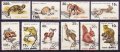 ルーマニア切手　1993年　動物 哺乳類　ヨーロッパジェネット　全10種