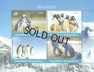 画像1: マダガスカル切手　2018年　ペンギン　小型シート