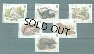 画像1: ジャージー島 切手　2017年　動物　自然保護　ダーウィン　6種