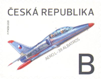 画像1: チェコ切手 2020年　エアロL-39　アルバトロス　戦闘機　1種