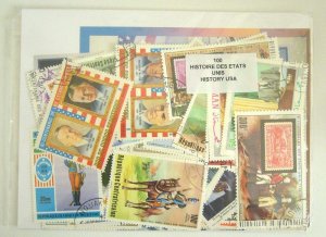 画像1: アメリカの歴史　切手セット100