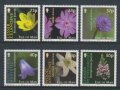 マン島切手  2004年　花　植物　野生の花　4種