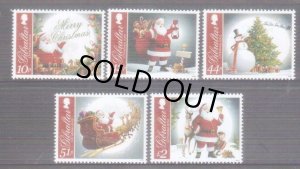 画像1: ジブラルタル切手　2012年　クリスマス　サンタ　5種　