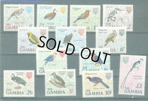 画像1: ガンビア切手　1966年　鳥　テンニンチョウ　13種