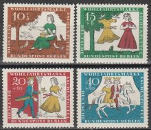 他の写真1: ドイツ　ベルリン切手 1965年 社会福祉　グリム童話　シンデレラ　4種