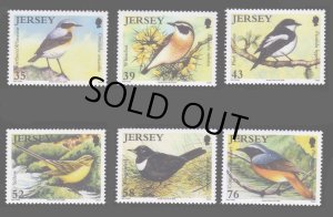 画像1: ジャージー島 切手  2008年　クビワツグミ　鳥　ジャージーバードライフ（第2シリーズ）6種