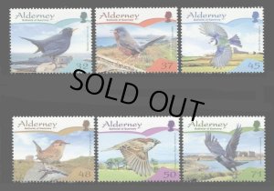 画像1: オルダーニー切手　2007年　鳥　オナガムシクイ　6種
