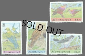 画像1: モントセラト切手　2001年 カリブ海の鳥　カンムリウヅラバト　4種