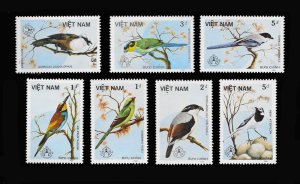 画像1: ベトナム切手　1986年　鳥　7種