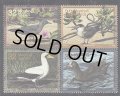 マーシャル諸島切手　1996年　ナンヨウマミジロアジサシ　鳥　4種