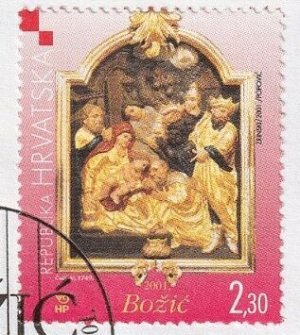 画像1: クロアチア切手　2001年　クリスマス　1種