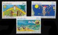 オーストラリア切手　1983年　クリスマス　児童画　3種