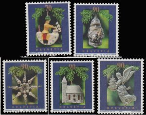 画像1: スイス切手　2000- 07年　クリスマス　5種