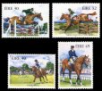画像1: アイルランド切手　1998年　乗馬　馬術　4種 (1)