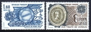 画像1: フランス切手　1982年　ヨーロッパ   2種