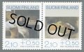 フィンランド切手　1991年フィンランド画家　ヘリーン・シュイェルフベック2種