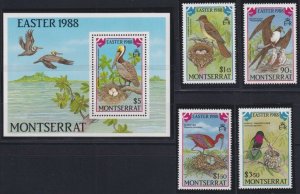 画像1: モントセラト切手　1988年　鳥　カッショクペリカン　イースター　5種