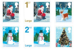 画像1: イギリス切手　2006年　クリスマス　サンタ　ツリー　トナカイ 6種