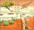画像3: ナミビア切手　2014年　カラハリ砂漠　ミーアキャット　ハヤブサ　鳥　10種 (3)