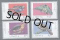リベリア切手　2000年　鳥　世界の熱帯の鳥　4種