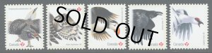 画像1: カナダ切手　2016年　動物　鳥　アメリカワシミミズク 5種