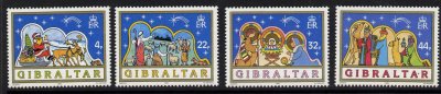 画像1: ジブラルタル切手　1989年　クリスマス　4種