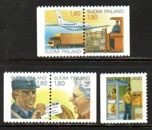 画像1: フィンランド切手　1987年　郵便　5種