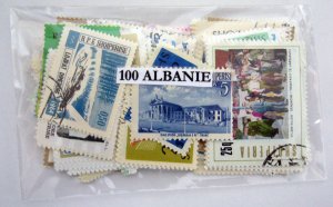 画像1: アルバニア切手セット100