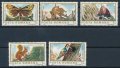 ルーマニア切手　1983年　動物　リス　5種