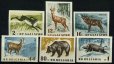 画像2: ブルガリア切手　1958年　森の動物　ヤブノウサギ　6種　 (2)