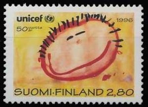 画像1: フィンランド切手 1996年　 ユニセフ50周年　1種