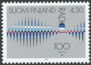画像1: フィンランド切手 1996年 100周年ラジオ　1種