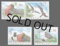 トケラウ切手　2004年　鳥　コグンカンドリ　4種