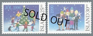 画像1: アイスランド切手　1990年　クリスマス　2種