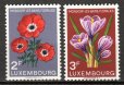画像2: ルクセンブルク切手　1956年　花　モンドルフレバンフラワーフェスティバル　2種 (2)