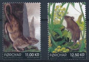 画像1: フェロー諸島切手　2013年　ハツカネズミ　2種