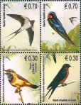 画像1: コソボ切手　2010年　鳥　ツバメ　4種　 (1)